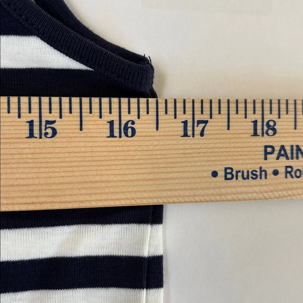 J. Crew Blue White‎ Striped Nautical Cotton Tank Top Women’s Size Large